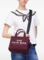 Bolso mini tote burdeos